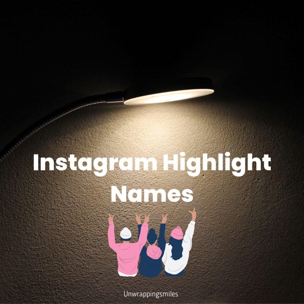 310 Unique Instagram Highlight Names Ideas 2023 