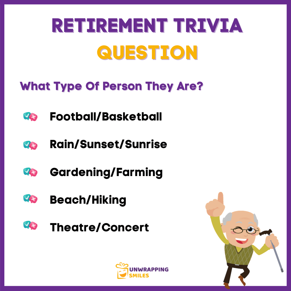 Retirement Trivia Question
