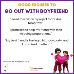35+ Excuses To Get Out Of The House To Meet Your Lover