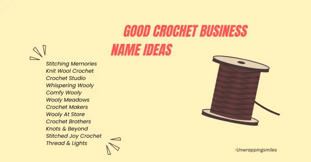 good crochet business names 