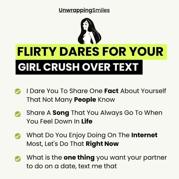 Flirty Dares For Your Girl Crush Over Text