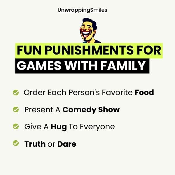Fun Punishments For Games With Family