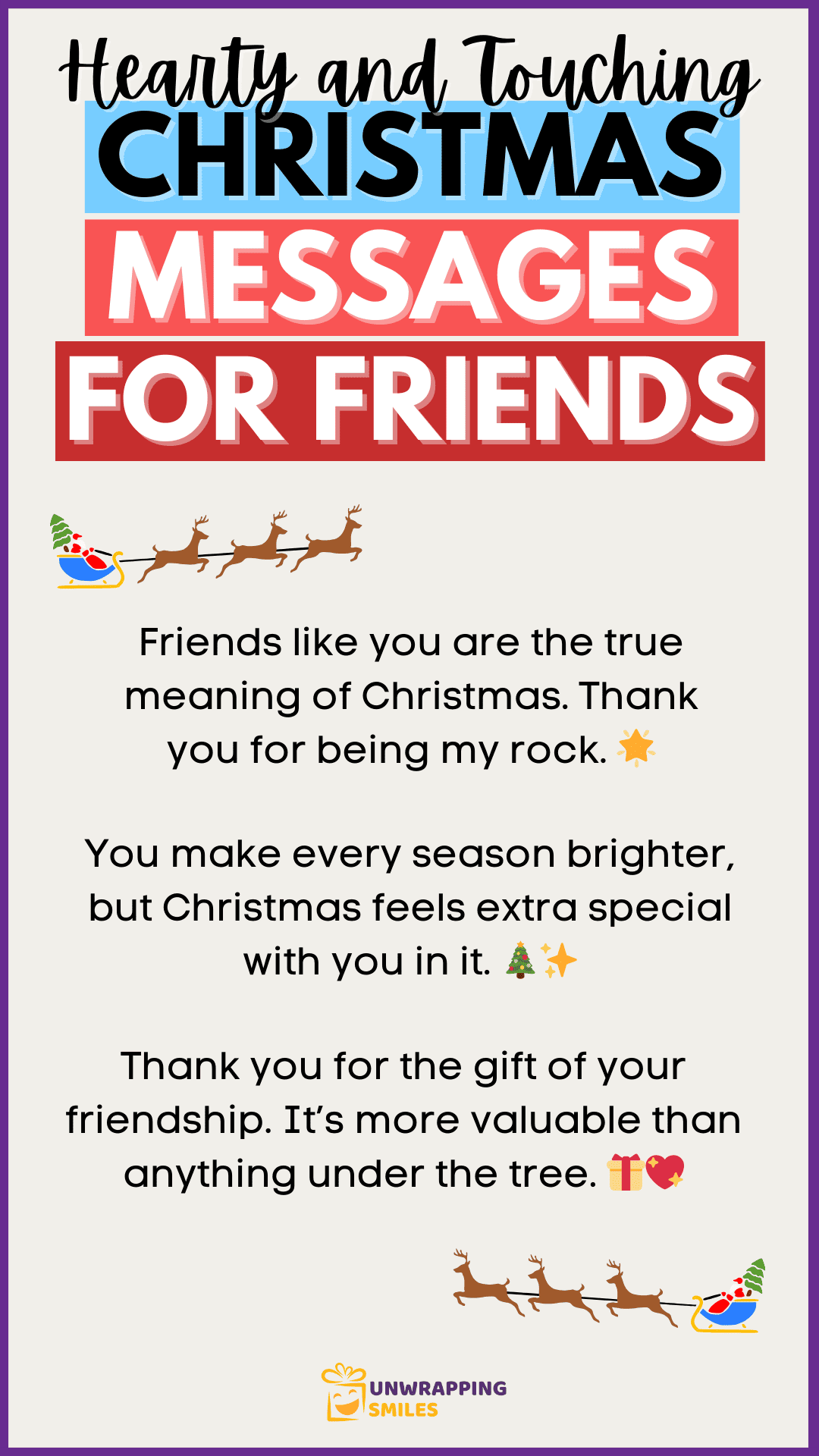 Heartfelt Christmas Wordings For Friends