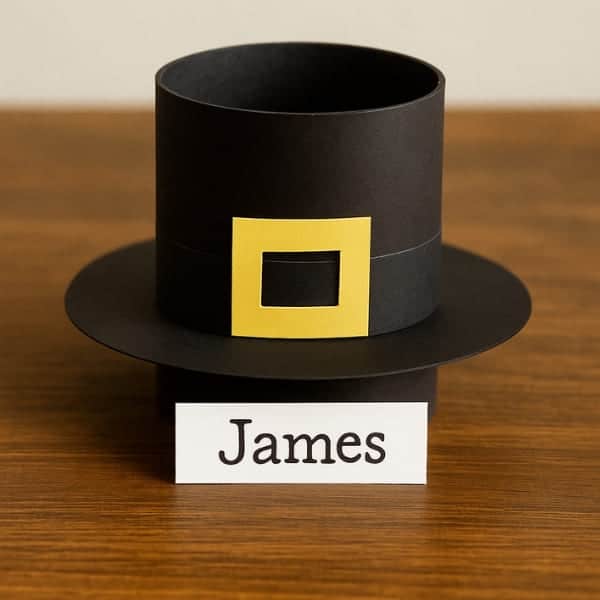 Pilgrim Hat Place Cards