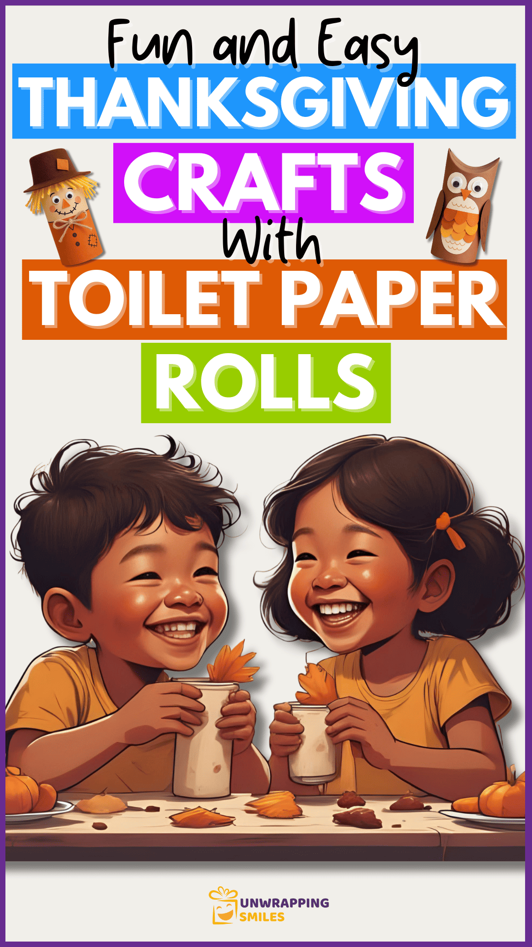 Thanksgiving Crafts With Toilet Paper Rolls