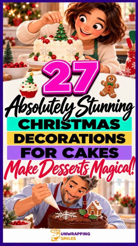 Christmas Decorations For Cakes