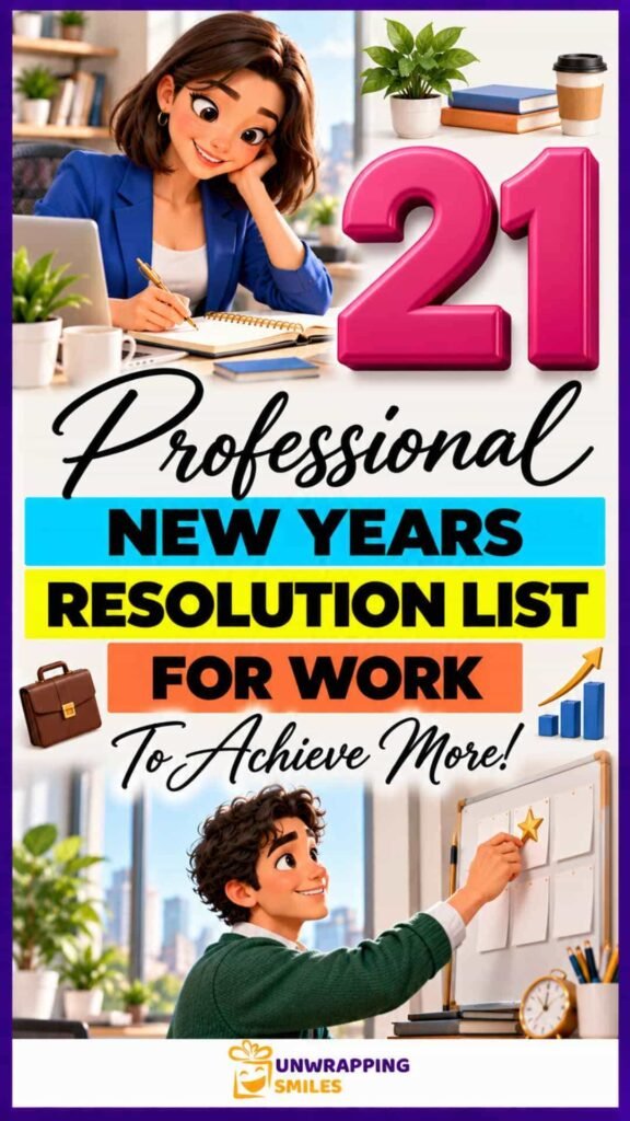 New Years Resolution List For Work