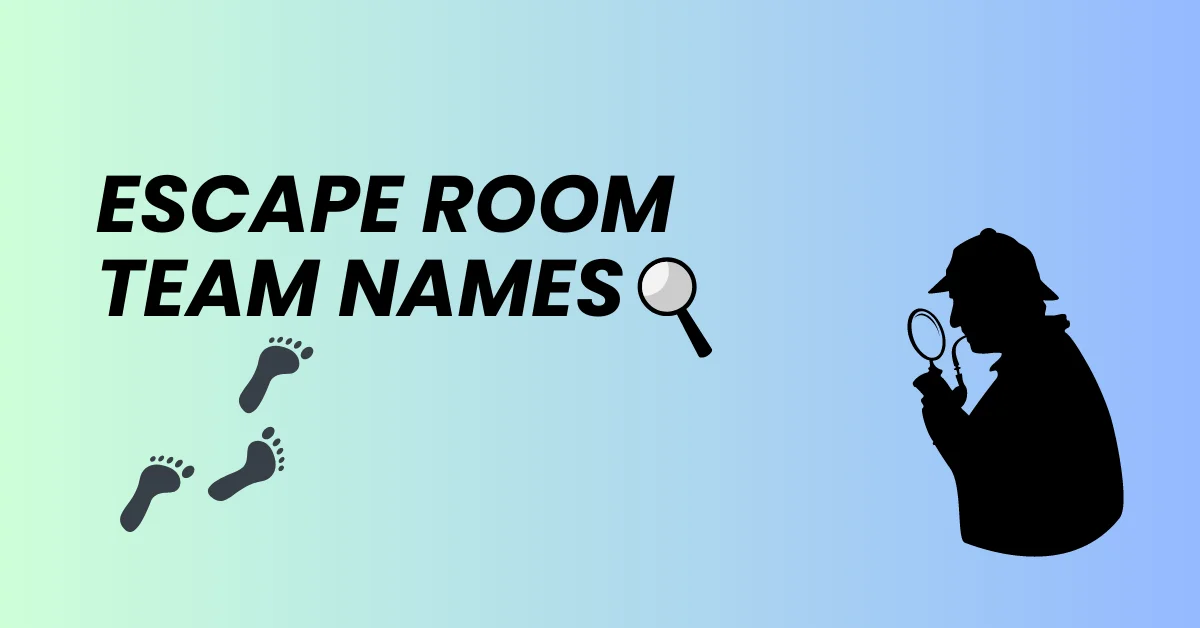 escape room team name ideas