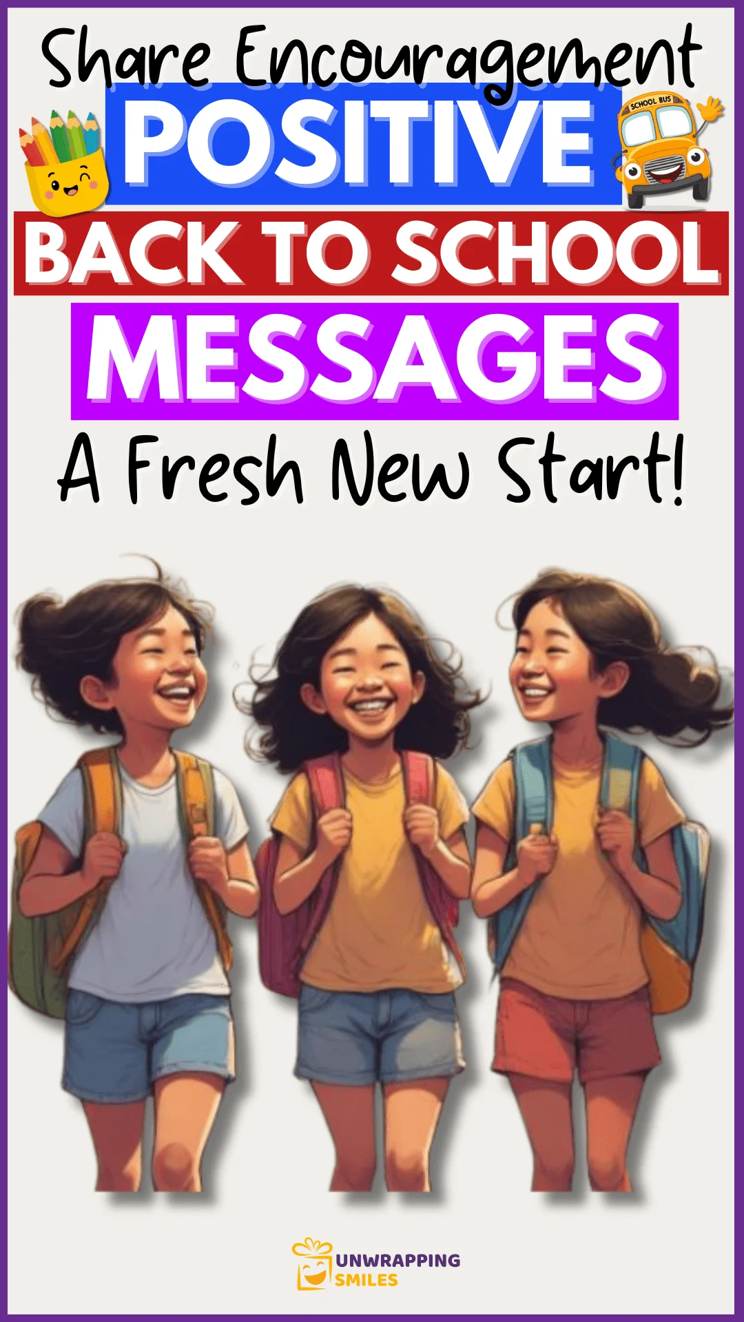 Positive Messages For Back To School